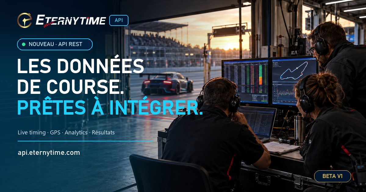 Team de course utilisant les données ETERNYTIME API